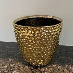 Elegant Gold Textured Vase